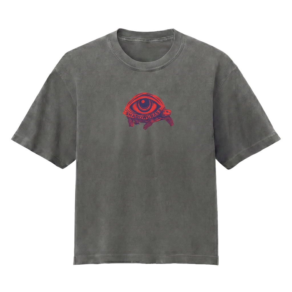 Edgy Turtle Women's Boxy T-Shirt (Pepper)